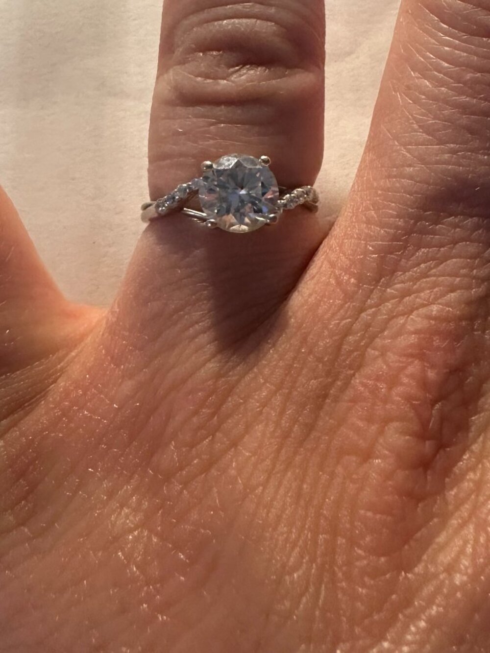Brilliant Earth Twisted Vine Chamise Lab Diamond Ring